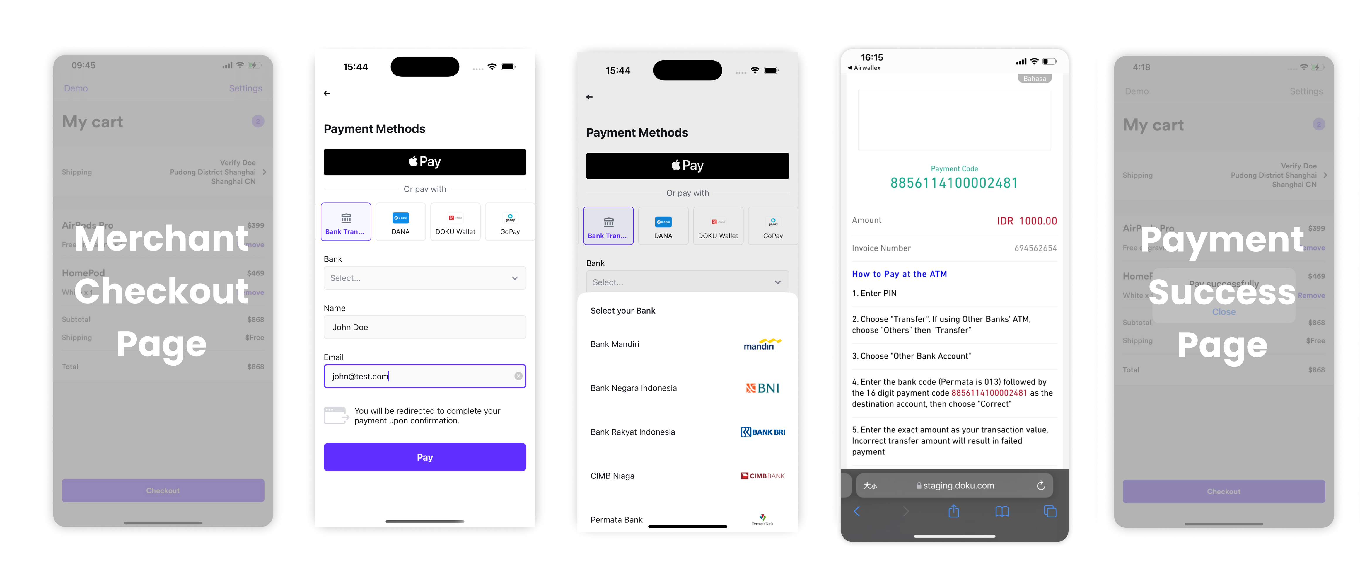 ios redirect with bank selection v6