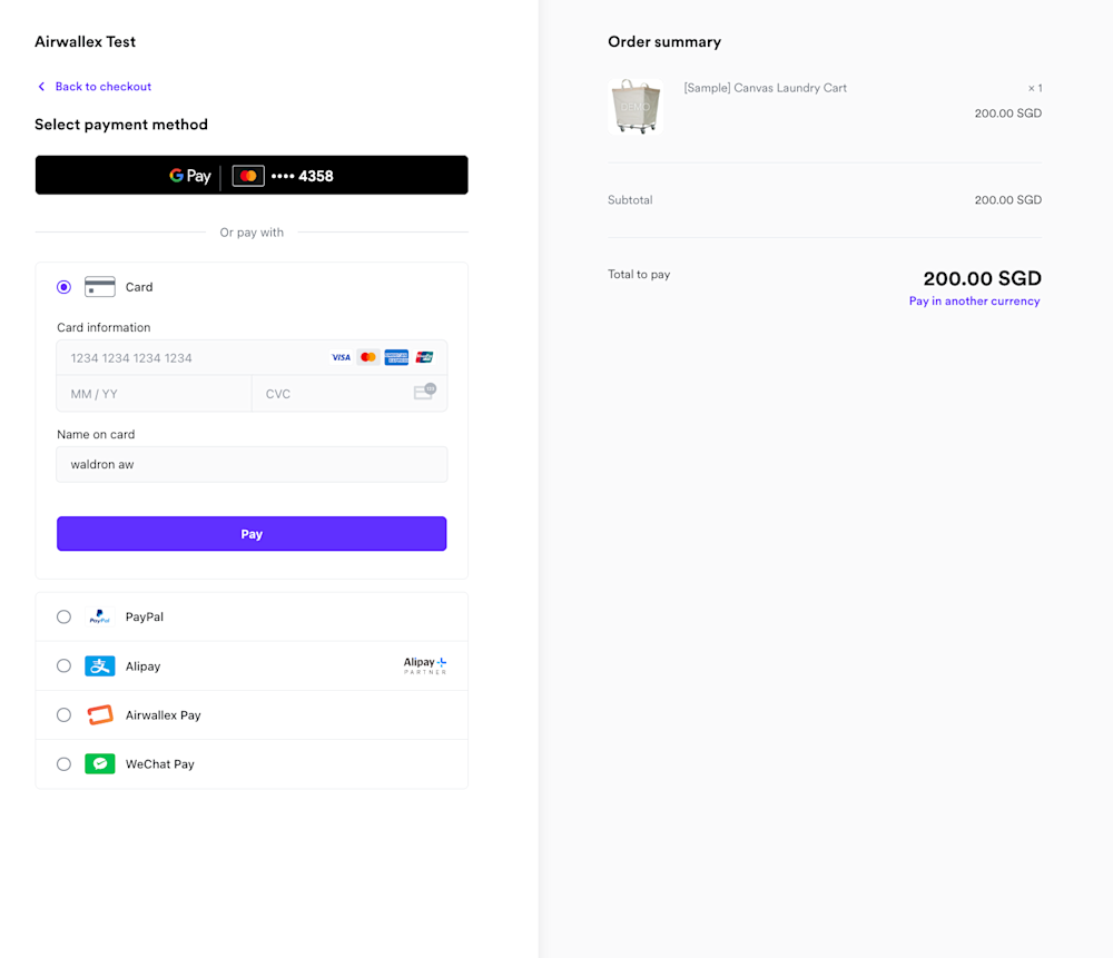 Bigcommerce Additional Payment Methods Redirect