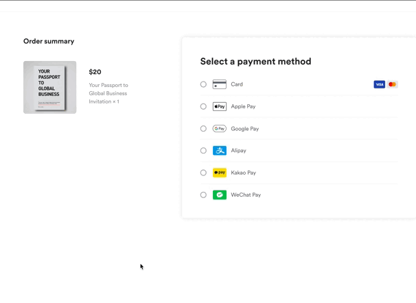 Google Pay checkout