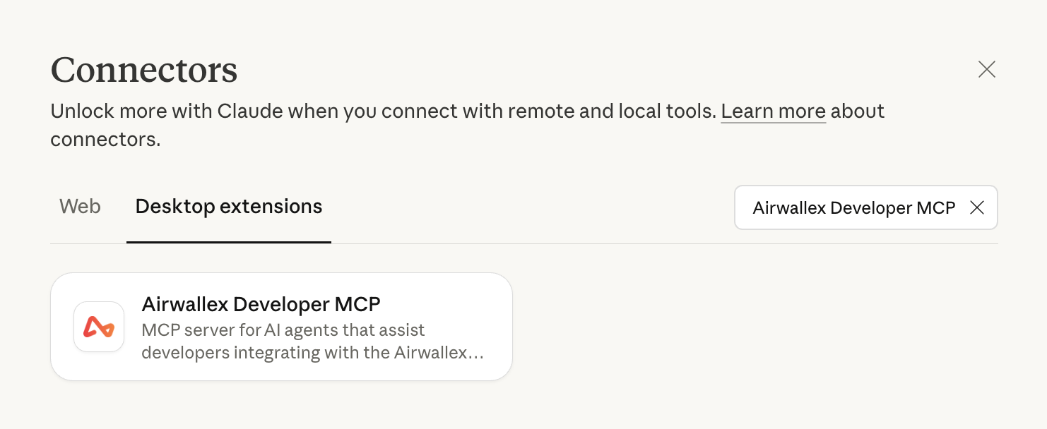 Developer MCP Claude Desktop Extension