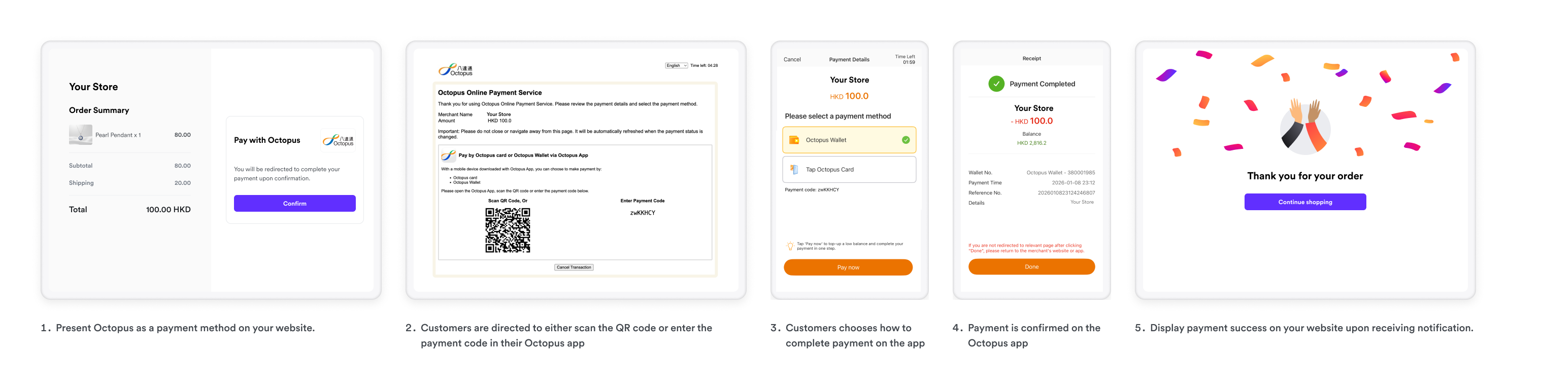 Octopus transaction flow