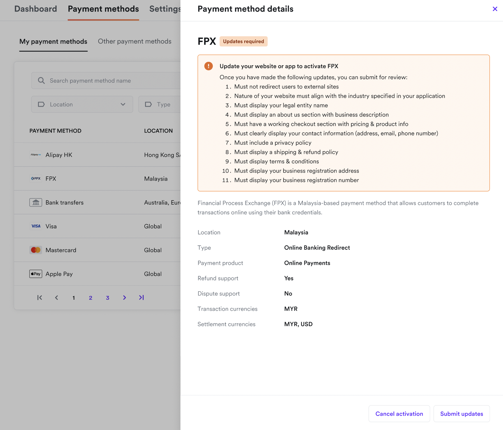 Payment activation 3