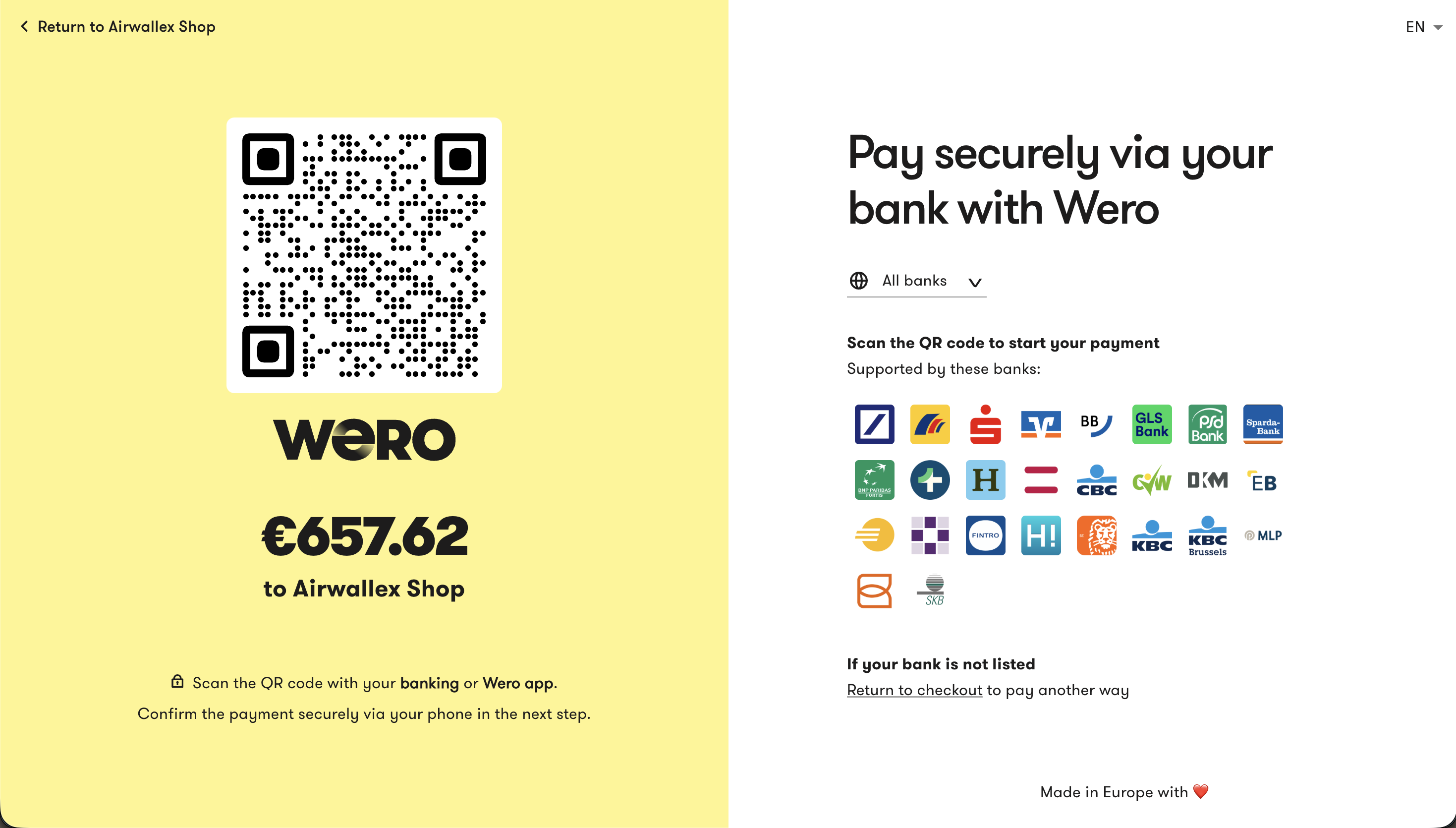 Wero Happy Flow Shopify